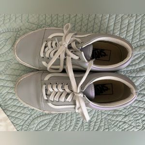 Gray/Purple Iridescent Vans
